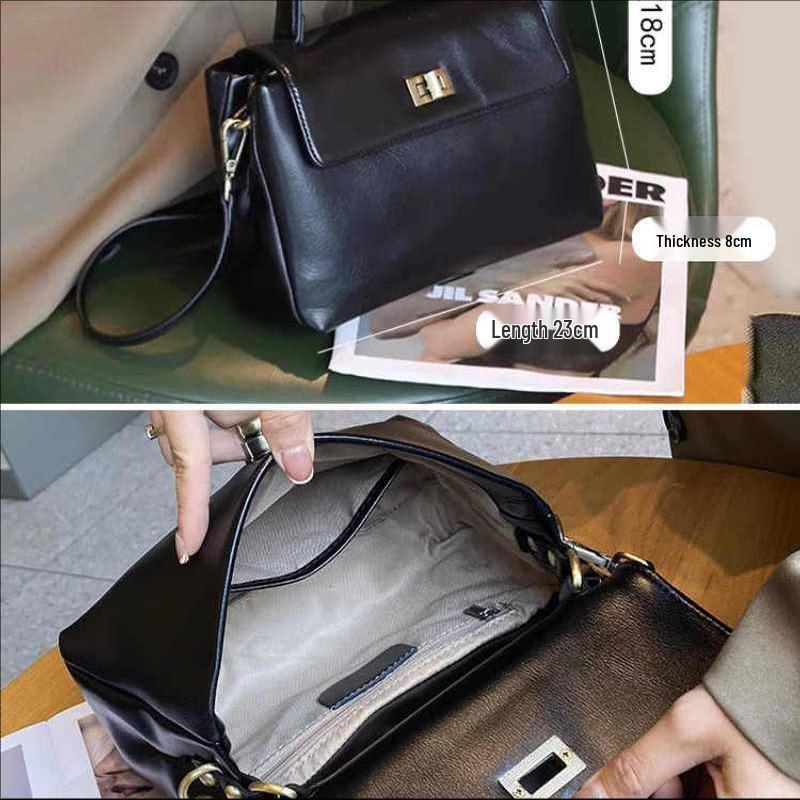 2024 Women's Genuine Leather Shoulder and Messenger Bags - Stylish, High-End Handbags