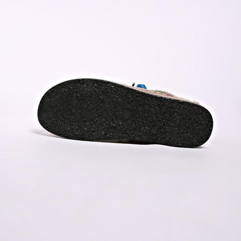 Women's Plus Size Graffiti Lace-Up Flat Shoes New Autumn Euro-American Fashion Versatile Casual