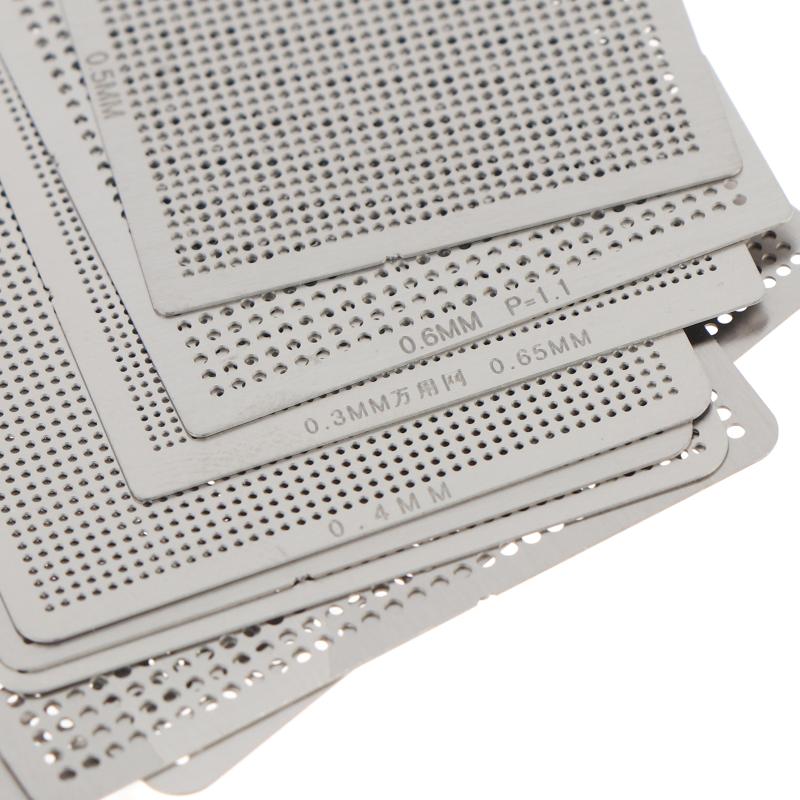 10/16/27Pcs Bga General Template Sik Tin Fixture Universal Direct Heated Stencils For Smt Smd Chip Rpair And Easy Support