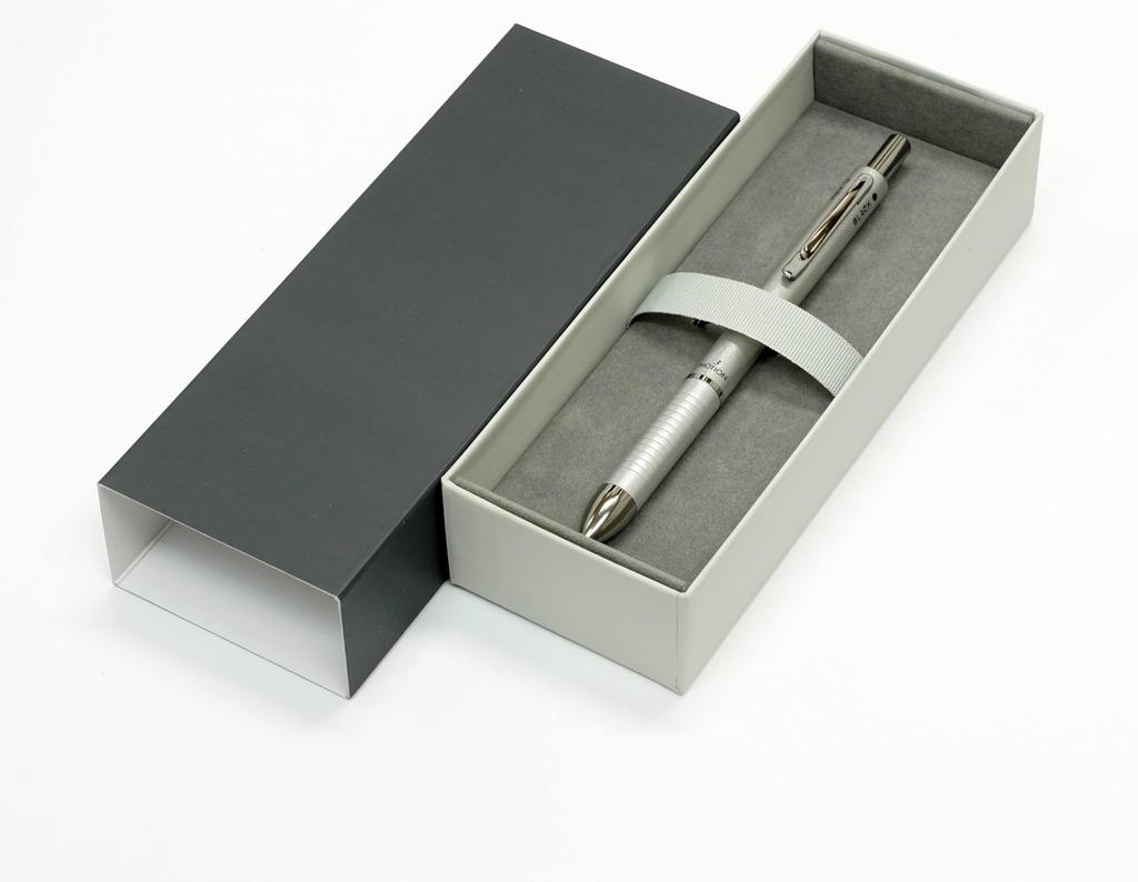 Made in Silver Premium Japan, 3-Mecha Knock-Style Multi-Function Pen, Boxed, K7-3MS-1