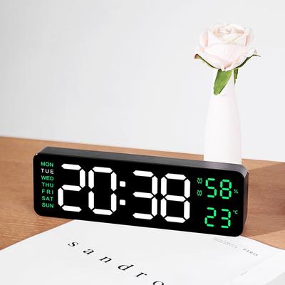 Wall-mounted Digital LED Clocks Multi-functional Display Table Clock  for Bedroom