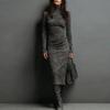 2025 Autumn Winter Slim-Fit Long-Sleeve Dress with Coat - Elegant, Sexy, and Sleek