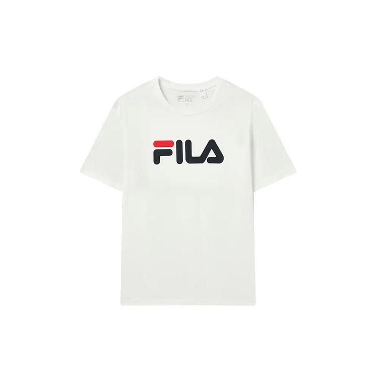 FILA T Shirts Unisex Snow Crew Neck Moderate Straight Fit F51U328199FWT S