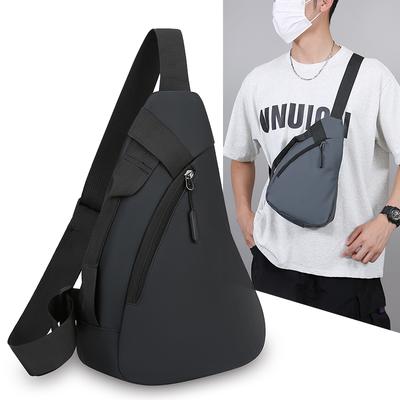 Chest Bag Men's Mobile Phone Crossbody Bag Commuter Cycling Bag Lightweight Sports Style Shoulder Bag