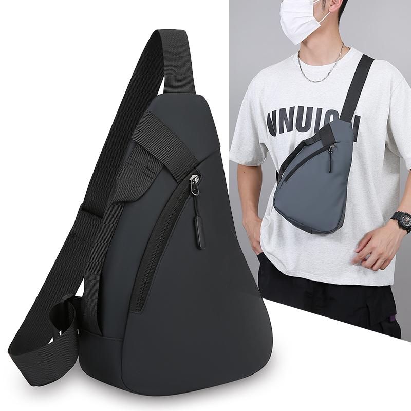 Chest Bag Men's Mobile Phone Crossbody Bag Commuter Cycling Bag Lightweight Sports Style Shoulder Bag
