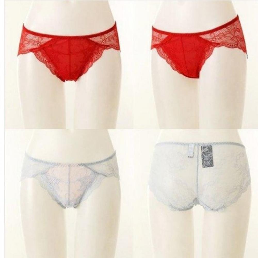 Venus Black Label Lace Panty Set Of 2 vptb642sSet red/blue/90