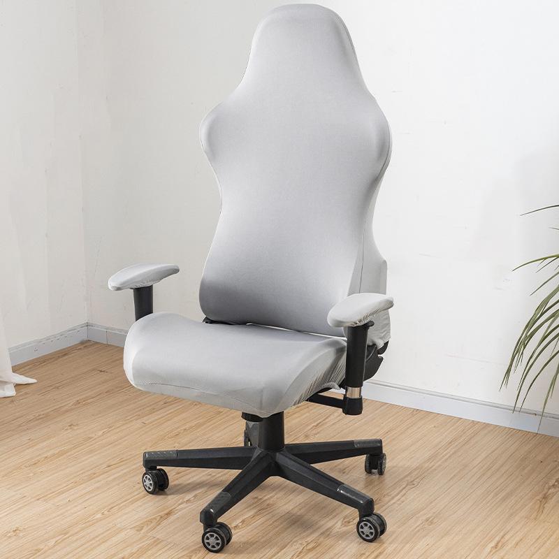 Milk-Silk Gaming Chair Cover, Solid Color Esports Seat Cover, Computer Chair Slipcover
