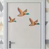 3 Pcs Wooden Duck Hunting Wall Decor Vintage Flying Ducks Wall Art Rustic Farmhouse Hanging Sign for Entryway Nursery Living Room Decor
