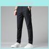 Mens Casual Trousers With Polyester Blend Fabric For Winter Youth Comfort