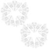 10 Pcs Acrylic Fixed Buckle Box Shelf Bracket Jewelry Case Corner Brace Display Stand Decorative Shelf Braces Fastener Hardware