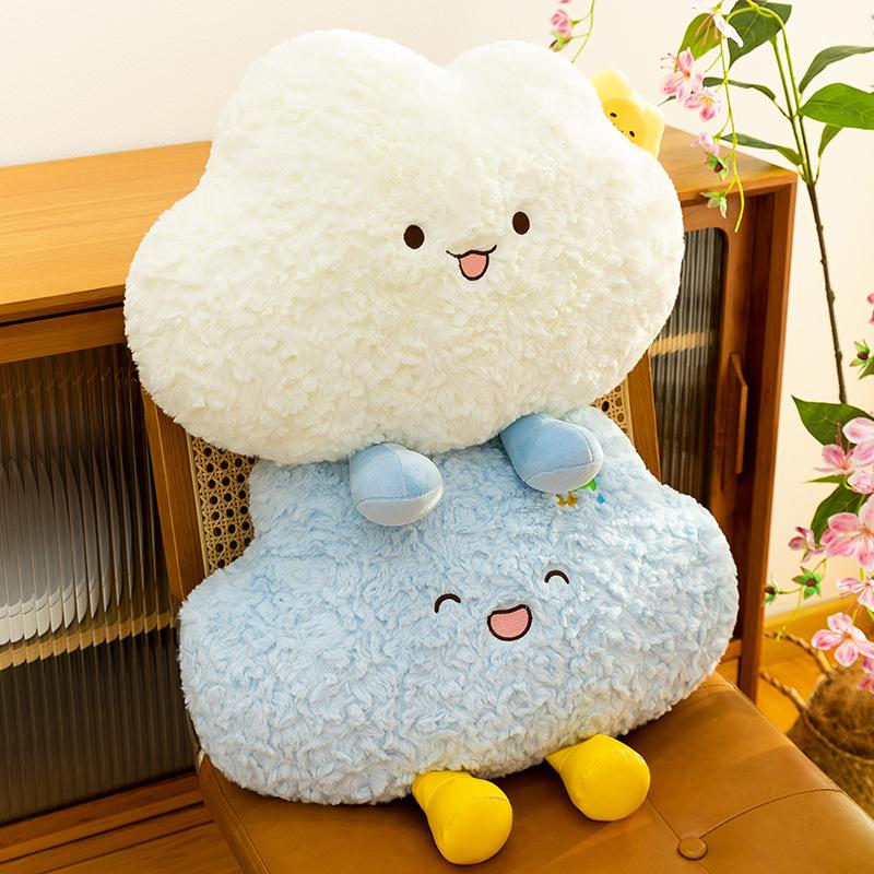 Running Clouds Throw Pillow Soothing Sleeping Doll Sofa Pillow Home Ornament Bedside Doll Plush Toy