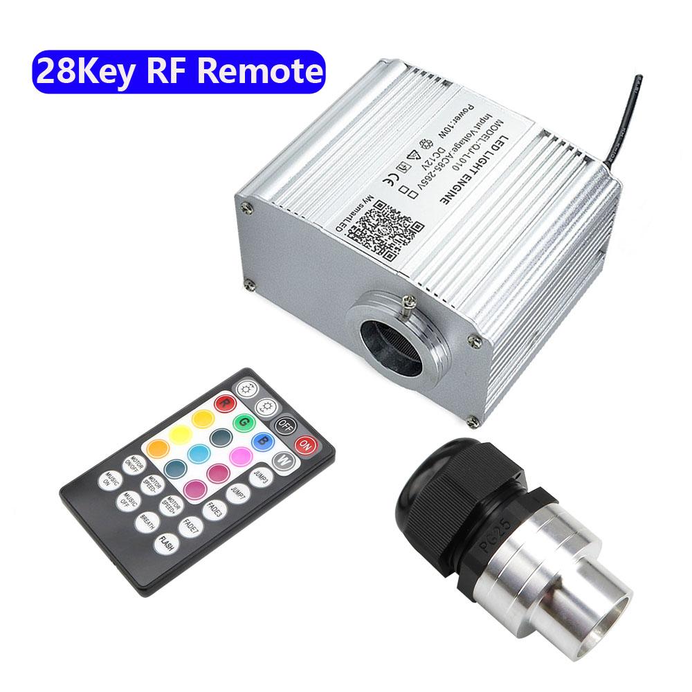

10W RGBW Twinkle Fiber Optic Light Engine Bluetooth APP Music Control with RF remote Star Ceiling LED Lights Source Driver