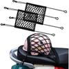 Motorcycle Cargo Net High Elastic Double Layer Motorcycle Net for Helmet Storage Bungee Cargo Net with Hooks Luggage Net