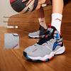Li-Ning Cloud Non-Slip Shock Absorbing Durable Lightweight Rebound Mid-Top Kids Basketball Shoes Kids basketball shoes Snow-Gray YKBT090-9
