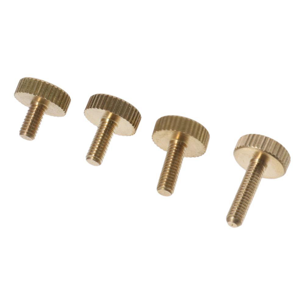 5pcs M4x 6-14mm Knurled Thumb Screws Copper Hand-Tightened Screws Machine Screws Flat Head