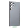 Back Cover Glass Replacement with Pre Installed Camera Lens Repair Tool Kit for Samsung for Galaxy S23 Ultra Grey