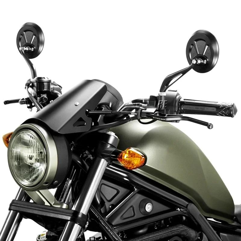 For Honda CM300 Rebel CM500 CMX500 CMX 500 REBEL Motorcycle Rear View Mirror Cycling Clear Rearview Adjustable Left Right Mirror