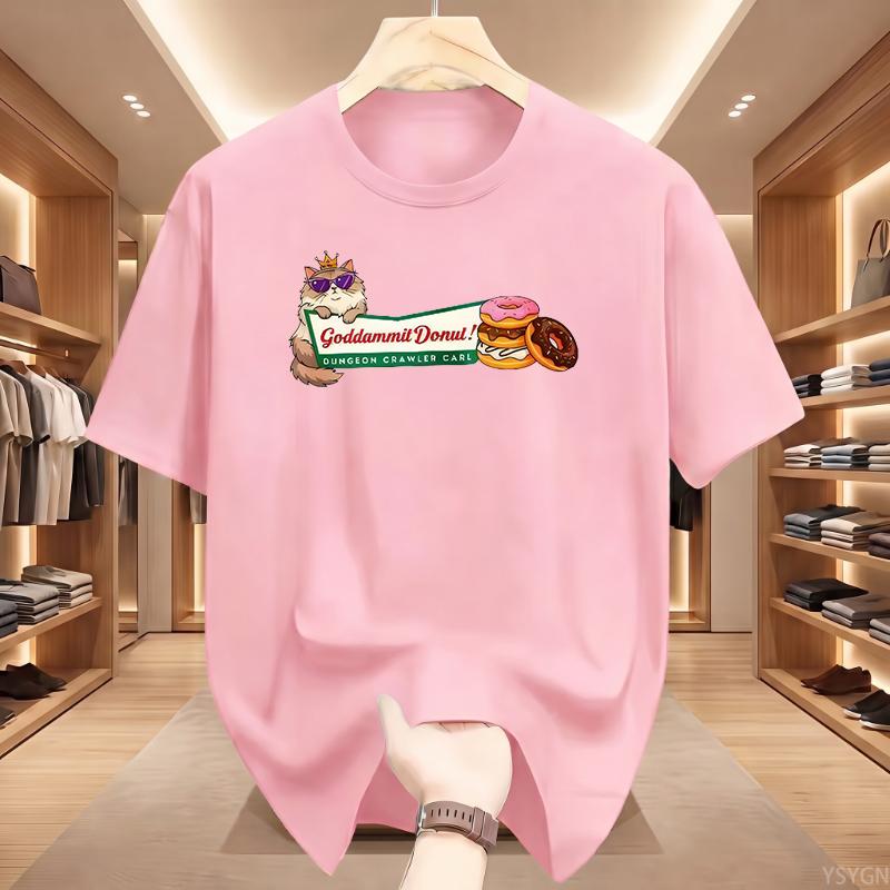 Princess Donut T Shirt Dungeon Crawler Carl T-shirt Cat Lover Graphic T Shirts Funny Cotton Comfortable Clothes