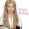 30 Stück Goldene Stern Haarspangen 1,2 Zoll Vintage Y2K Metall Druckspangen für Frauen Mädchen Hohl Punk Haaraccessoires