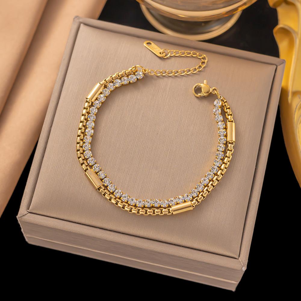 French Titanium Steel Heart Choker Necklace And Bracelet Set Sweet Peach Heart Tassel Design Women Jewelry