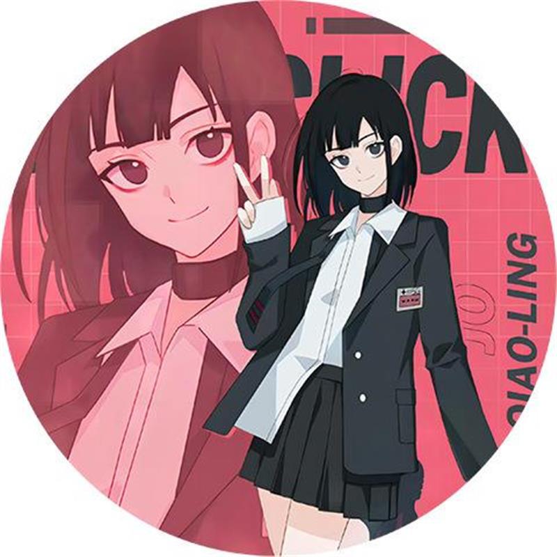 Link Click Peripherals: Extra-Large Acrylic Standee - Exquisite Qiao Ling & Lu Guang Desktop Ornament