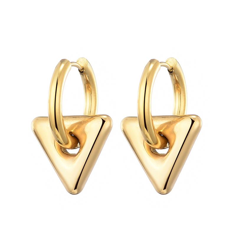 Classic Stainless Steel Heart Star Hoop Earrings For Women Punk Hip Hop Gold Silver Color Y2K Jewelry Female Earrings Oorbellen
