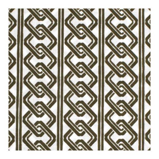 Somen Anbo Tenugui - Yoshiwara Tsumugi, Rikancha - 100% Cotton, Tokka, Made in Japan, 35cm x 100cm - Continuous Chain Pattern, Good Relationships,