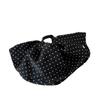 Gold Satin Polka Dot Hair Clip: Versatile and Elegant