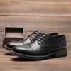 Men's Formal Shoes British Retro Brogue Shoes Mens Casual Business Leather Oxfords Men Office Dress Shoe Flats