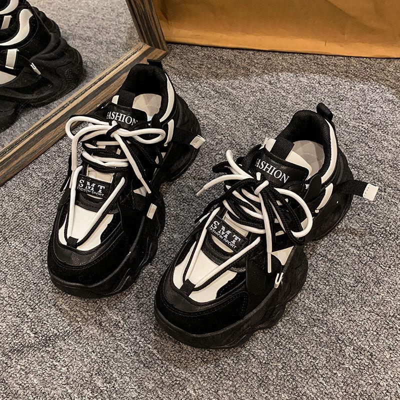 Spring and Autumn New Women's Thick Soled Casual Sports Shoes Fashion Sports Casual Shoes