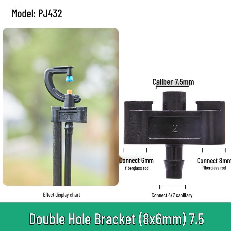 Capillary and Micro-Sprinkler Fittings: Single/Double Hooks, Tee, Straight Connector, Drip Stop, Mountain Bracket, Five-Way, Greenhouse.