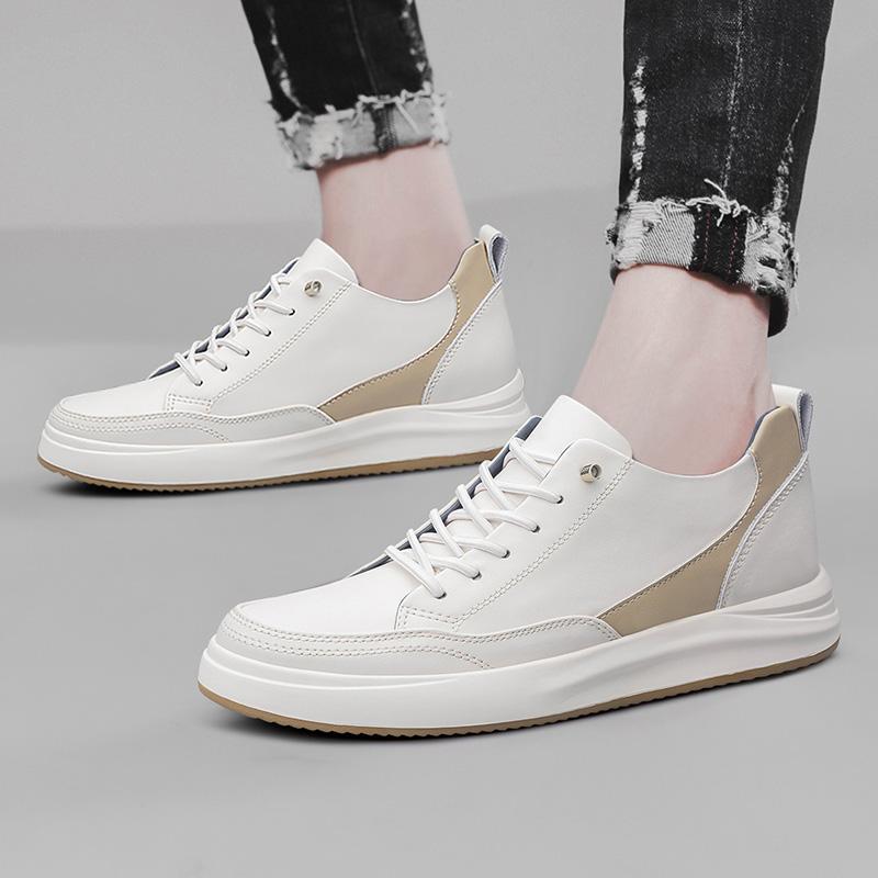 6cm 8cm Height Increasing Elevator Shoes Men Height Increase Shoes Genuine Leather Man Sneakers Taller Skateboard Casual Shoes