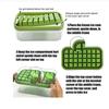 64 Grid Ice Mold Box One-button Press Type Square Ice Cube Tray Household Fruit Ice Cream Maker with Lid Kitchen Accessories