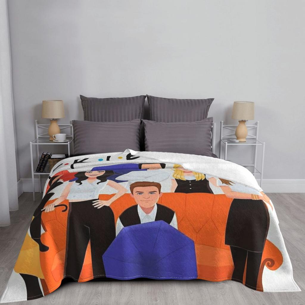 Picnic Friends TV Show Series Blankets Soft Warm Flannel Throw Blanket Cover for Bed Living room Picnic Travel Home Sofa