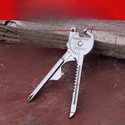Keychain 8-in-one Portable Pendant Mini Portable Waist Unpacking PackagesOpening Wine Bottles