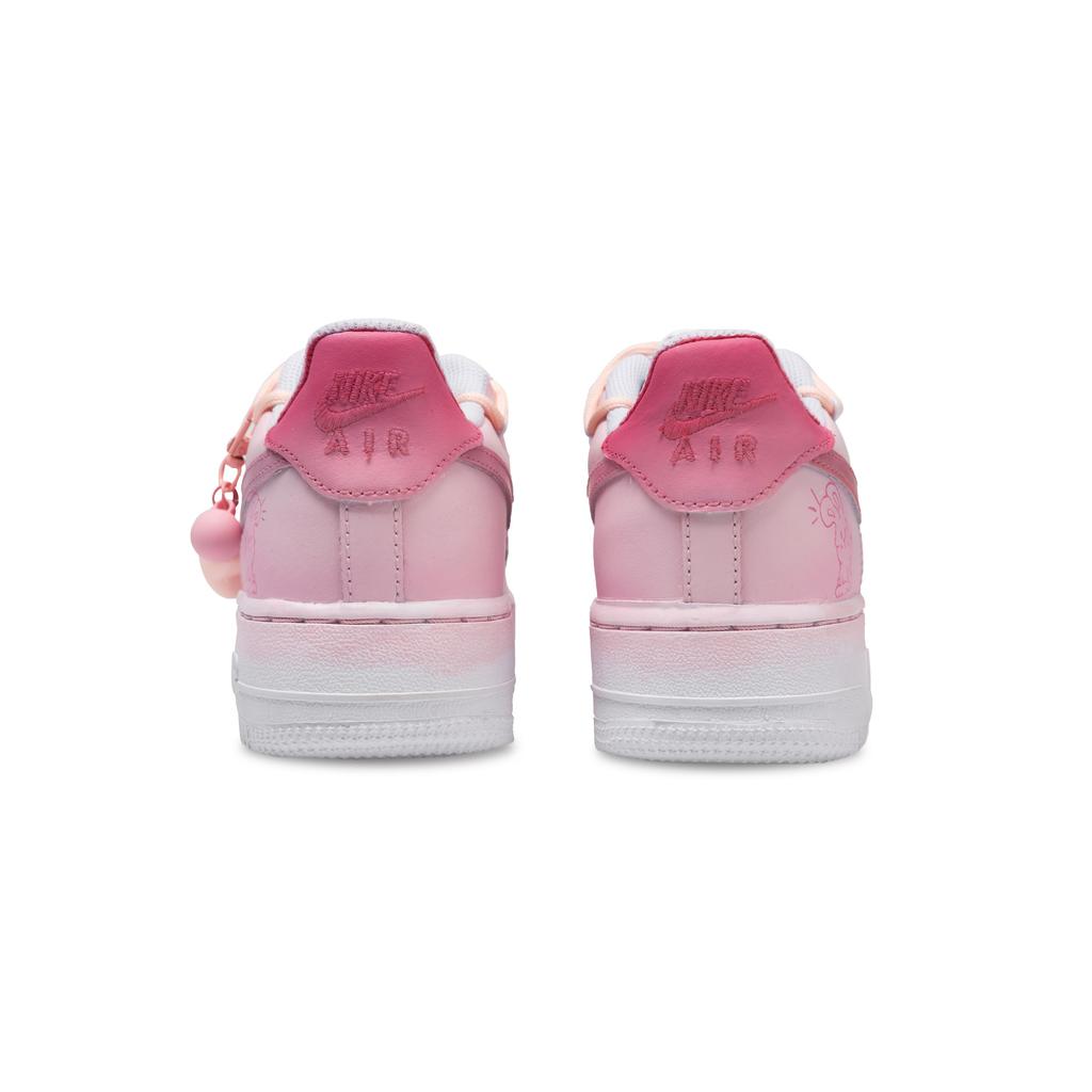 Nike Air Force 1 Pink Wish Cow Leather Slip Resistant Abrasion Resistant Low top Skateboard Shoes Unisex Pink CW2288-111(Team726-)