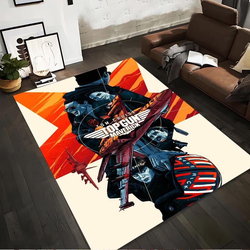 

Top Gun Maverick Movie Poster Design Carpet for Living Room Decor Suitable for use as an anti-slip for living room bedroom sofas 40x60cm( 15x23in )