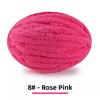 Handmade DIY Rainbow Adient Yarn Scarf  Tail Line Finger Knitting Cozy  Nest  Cuion Thi Ice Strip Yarn