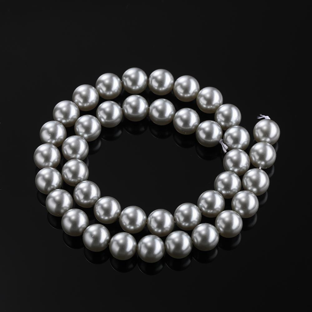 1Strand 4-10mm About 39-96pcs Glass Artificial Pearl Round Spacer Loose Beads for DIY Jewelry Bracelets Necklaces Making Supplie