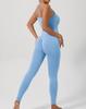 High-Elastic S-Shaped Sports Bodysuit: Skin-Friendly, Tummy Control, Sweat-Inducing, Long Version
