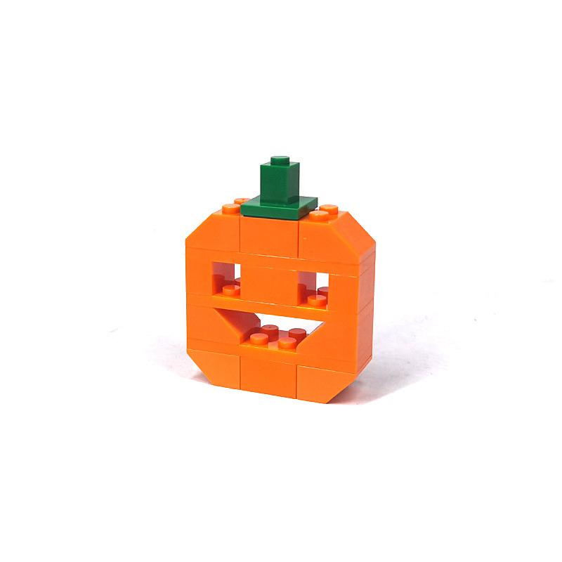 

Мелкие Частицы Хэллоуин Кладбище Тыква Сращивание Сборка Забор Дом с Привидениями Сцена Строительный Блок Сделай Сам