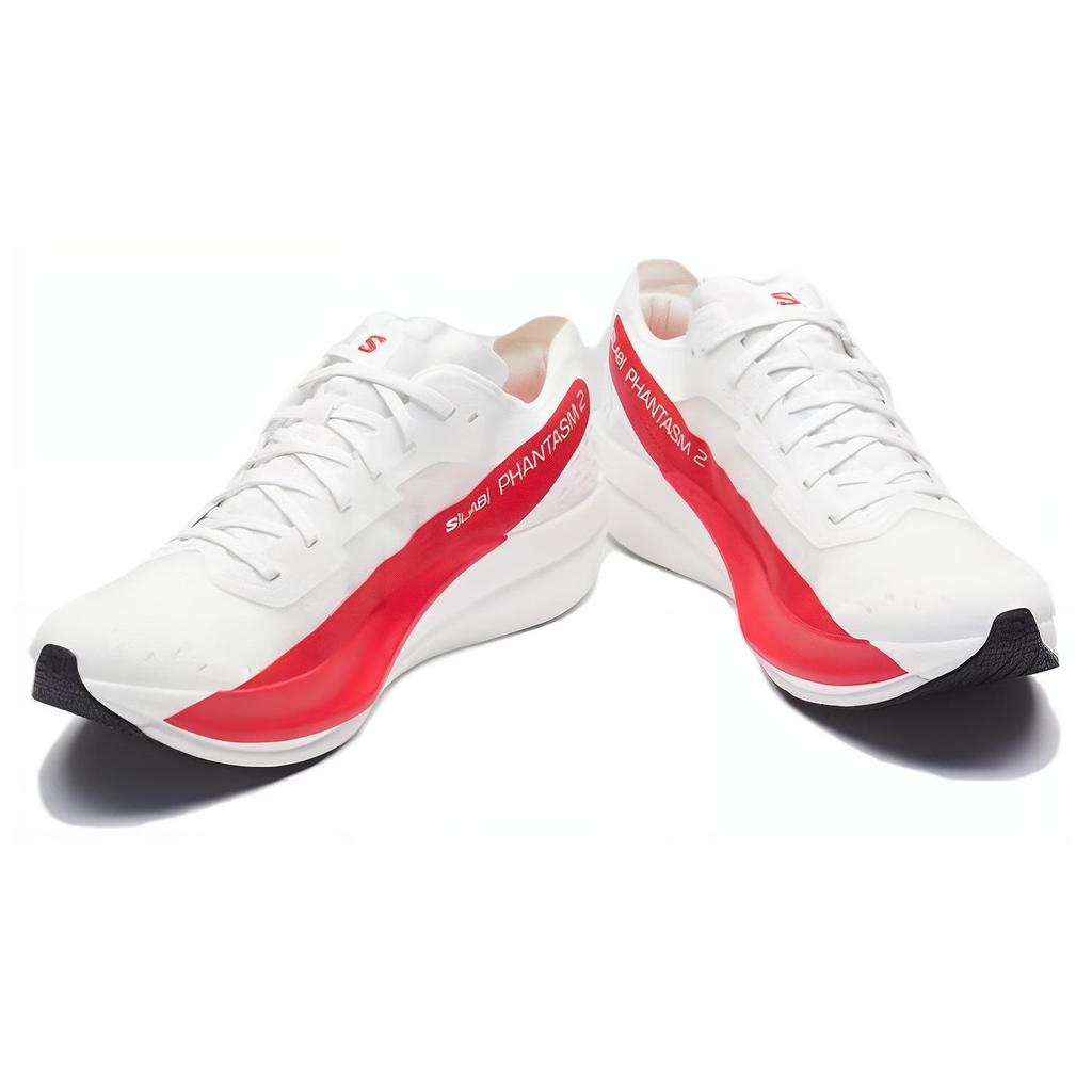 SALOMON S/Lab Phantasm 2 Outdoor Lightweight Breathable Supportive Running Shoes Unisex Sneakers White Red 472766