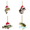 Cartoon Eyecatching Green Bass Fish Christmas Decoration For Your Vehicle Interior