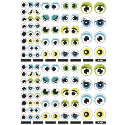 Apli Agipa - Self-adhesive Stickers Blue/green Eyes 312 Pieces