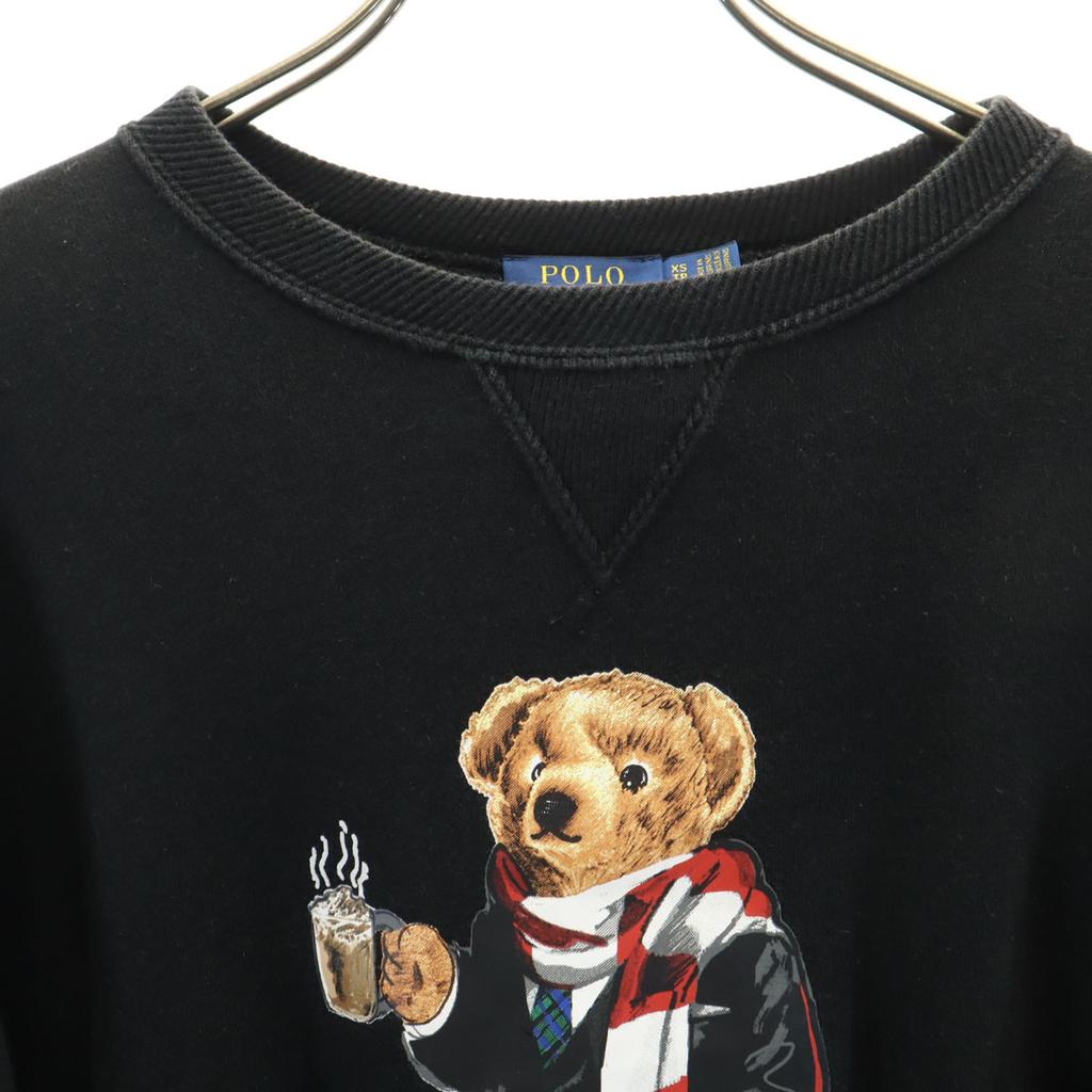 POLO RALPH LAUREN Polo Bear Long sleeve trainer XS black Women Used