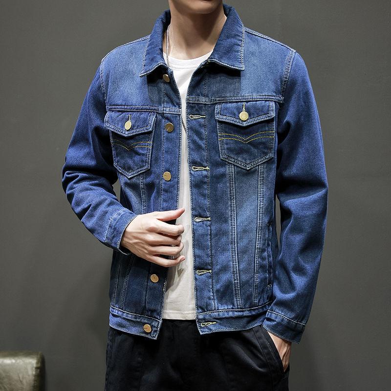 Bunda Pánská Korejská Verze Trend Volná Jarní a Podzimní Pánská Bunda Všestranná