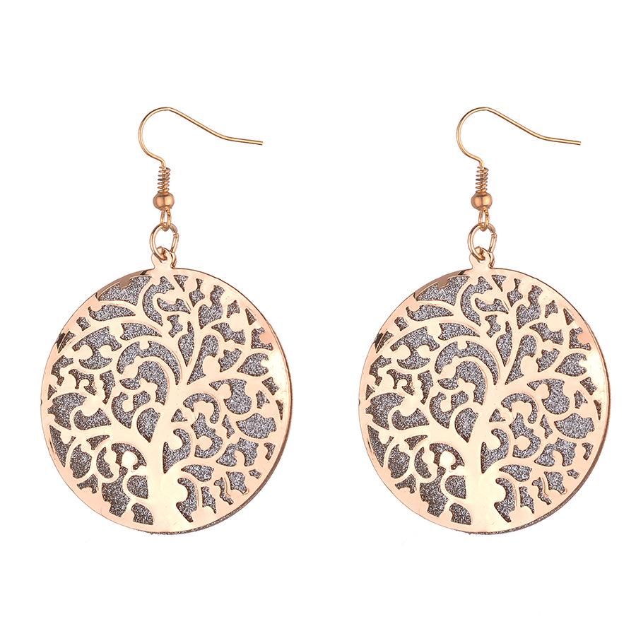 New Frosted Leaf Earrings – European & American Style