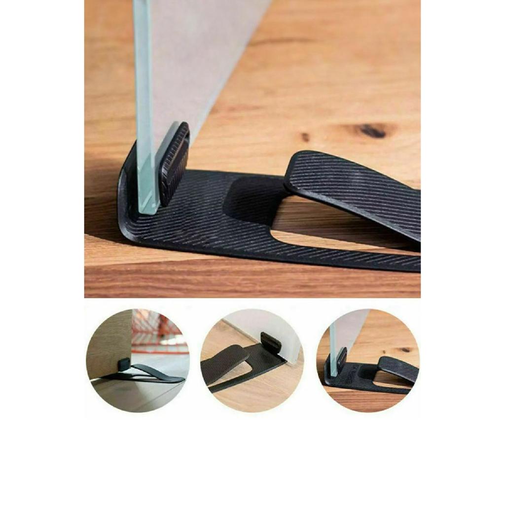 Adhesive Door Stopper 2-piece Door Stopper Plastic Under Door Wedge