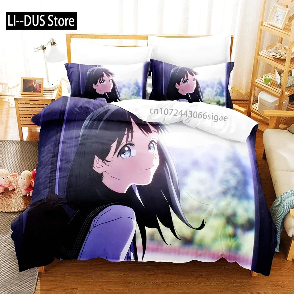 Fashion 3D Akebi's Sailor Uniform Bedding Sets Duvet Cover Set With Pillowcase Twin Full Queen King Bedclothes Bed Linen