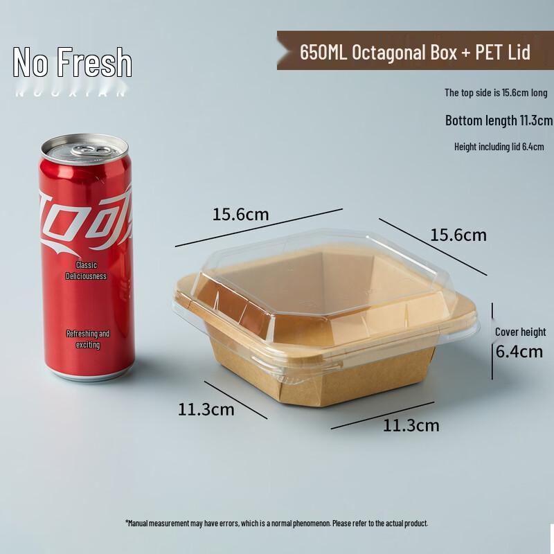 Nuoxian Eco-Friendly Disposable Octagonal Paper Bowl Set with Lids